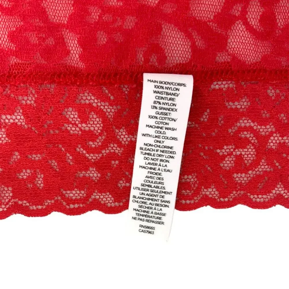 BP Red Legit Lace Hipster Briefs Underwear Plus Size 3X NWOT